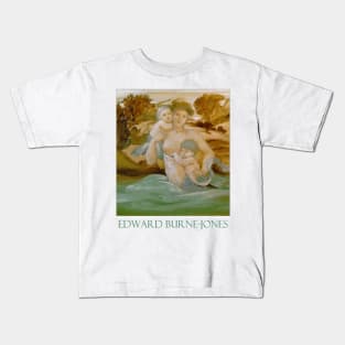 Mermaid with Her Offspring by Edward Burne-Jones Kids T-Shirt